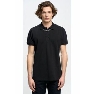 Tricou uni din bumbac cu guler polo Markol imagine