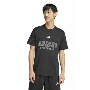 Tricou cu imprimeu logo si decolteu la baza gatului imagine
