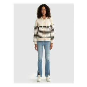 Hanorac cu fermoar in dungi SELINA ZIP 103 imagine