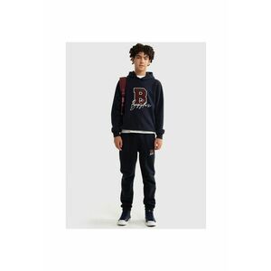 Pantaloni sport cu buzunare laterale - Bleumarin imagine