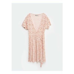 Rochie din modal cu imprimeu floral Rihatana - Roz imagine