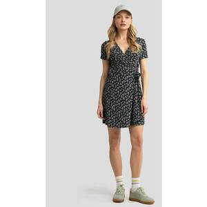 Rochie din modal cu imprimeu floral Rihatana - Negru imagine