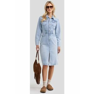 Rochie midi din denim imagine
