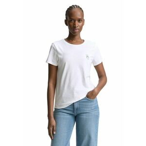 Tricou cu decolteu rotund si detaliu grafic imagine