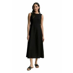 Rochie midi fara maneci din amestec de in imagine