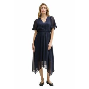 Rochie midi de sifon cu maneci butterfly imagine