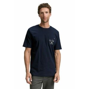 Tricou cu decolteu la baza gatului si buzunar pe piept imagine