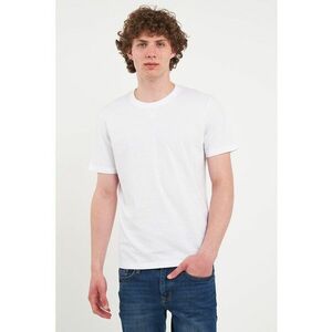 Tricou regular fit cu decolteu la baza gatului imagine