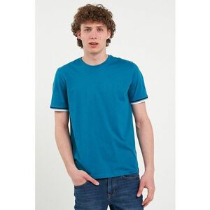 Tricou uni cu decolteu la baza gatului imagine