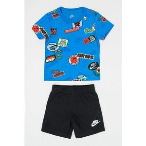 Set de tricou cu imprimeu grafic si pantaloni scurti imagine