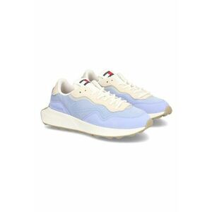 Pantofi sport dama - Tommy Piele Albastru/Alb imagine