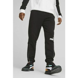 Pantaloni de trening cu croiala conica si detalii logo imagine