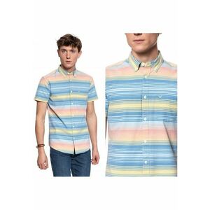Camasa Barbati - Ss 1 Pkt Button Down - Croiala Regulara - 100% Bumbac - Inchidere: Nasturi - Numar De Buzunare: 1 - Multicolor - 1 Bucata imagine