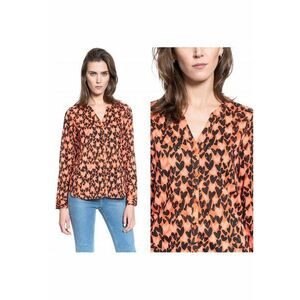 Bluza Dama - Emma Basic Aop - Croi Normal - Inchidere: Nasturi - Material: 100% Bumbac - Model Dominant: Print - Multicolor - 1 Bucata imagine