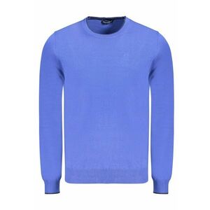 Pulover barbati - cu mini logo brodat - Regular fit - Albastru - imagine