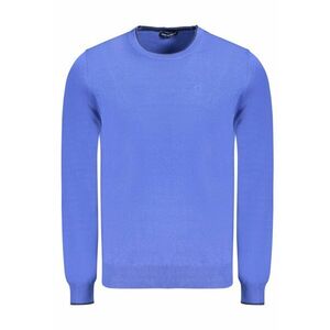 Pulover barbati - cu mini logo brodat - Regular fit - Albastru - imagine