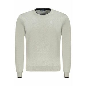 Pulover barbati - cu mini logo brodat - Regular fit - Gri deschis - imagine
