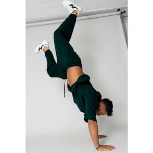 Set Flex Tricou Oversized si pantalon Baggy Bottle Green 15428 imagine