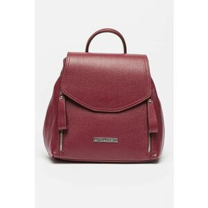 Rucsac de piele cu clapa si buzunare cu fermoar imagine