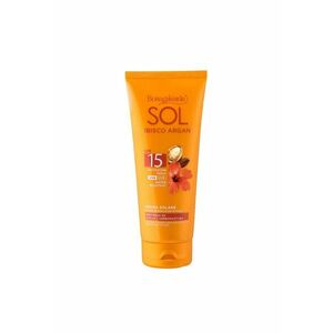 Crema protectie solara - rezistent la apa - cu ulei de Hibiscus si Argan - SPF 15 - Sol Ibisco Argan - 200 ML - imagine