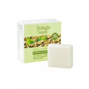 Gel de dus si sampon solid cu extract de cafea verde si mix de uleiuri esentiale - Caffè Verde - 60 G - imagine