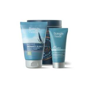 Set Cadou Barbati - Ingrijire Corp si Barba - Cu Extract de Absint - Momenti di Blu - Gel de Dus si Balsam Dupa Ras - Hidrateaza si Curata Pielea - Ideal pentru Ingrijire Zilnica - 50 ml + 75 ml imagine