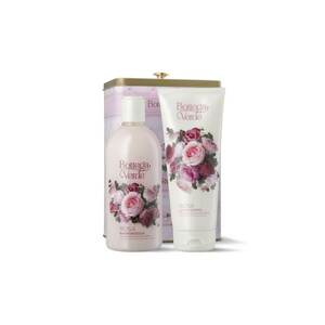 Set cadou ingrijire corp cu apa din muguri de trandafiri - in cutie metalica - Rosa - 200 ML - 400 ML - imagine