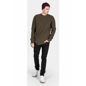Pulover cu fermoar decorativ - imagine