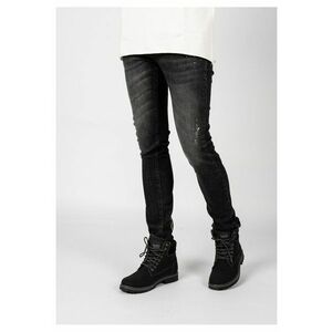 Blugi skinny cu monograma Iggy - imagine