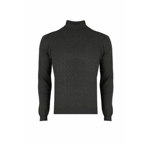 Bluza cu guler inalt din bumbac tricotat fin imagine