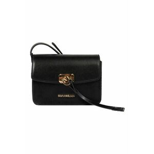 Geanta dama neagra - piele ecologica - 16.5x12x6cm imagine