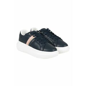 Pantofi sport din piele ecologica cu talpa wedge Helis011 - imagine