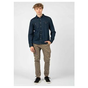 Camasa din denim cu gular clasic - imagine