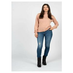 Blugi skinny cu talie inalta - imagine