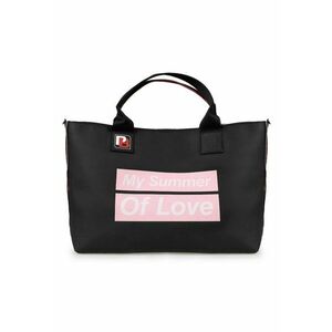 Geanta dama Varietta - neagra - dimensiune unica - doua compartimente - cu buzunare interioare imagine