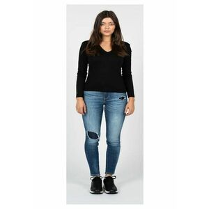Blugi Skinny cu aspect deteriorat - imagine