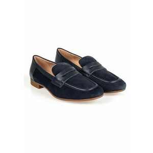 Pantofi loafer din piele si piele intoarsa Marlyna - imagine