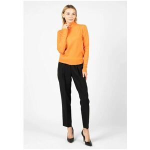 Pulover slim-fit cu guler inalt - imagine