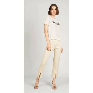 Pantaloni crop cu slit frontal - 38 imagine