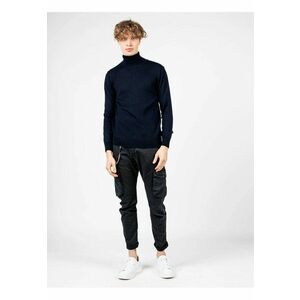 Pulover slim fit cu guler inalt - imagine