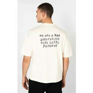 Tricou cu imprimeu text pe spate - imagine