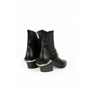 Botine Western din piele - imagine
