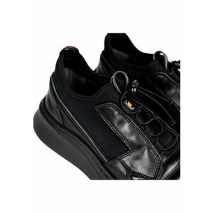 Tenisi slip-on din piele cu insertii de neopren - imagine