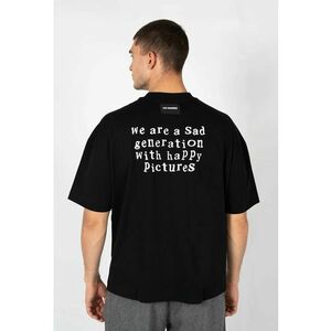 Tricou cu imprimeu text pe spate - imagine
