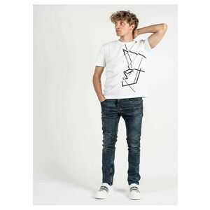 Blugi slim fit cu nasturi - imagine