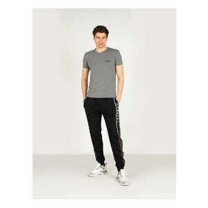 Tricou slim fit cu decolteu in V - imagine