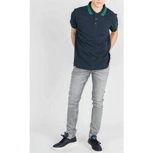 Tricou polo cu detalii contrastante - imagine