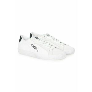 Pantofi sport din piele naturala cu insertii din piele intoarsa - imagine