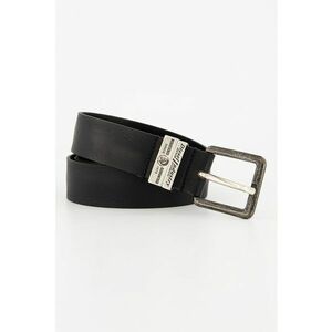 Curea din piele cu detalii logo B-Guarantee - Negru - 90 CM imagine