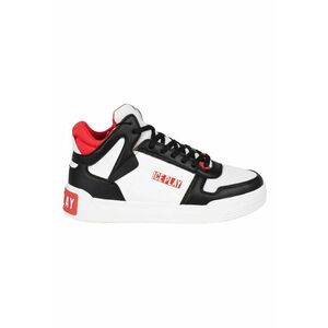 Pantofi sport cu design inalt si elemente colorblock - imagine